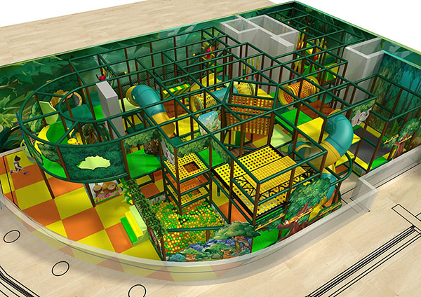 Jungle Themed 003 Style-Soft Play structure1