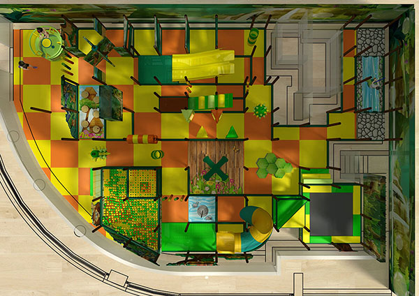 Jungle Themed 003 Style-Soft Play structure2