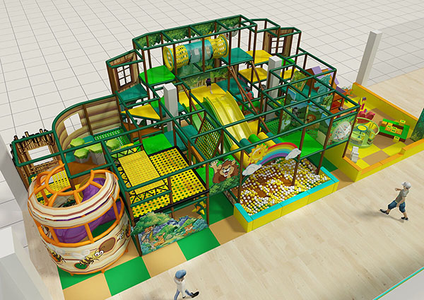 Jungle Themed 001 Style-Soft Play structure3