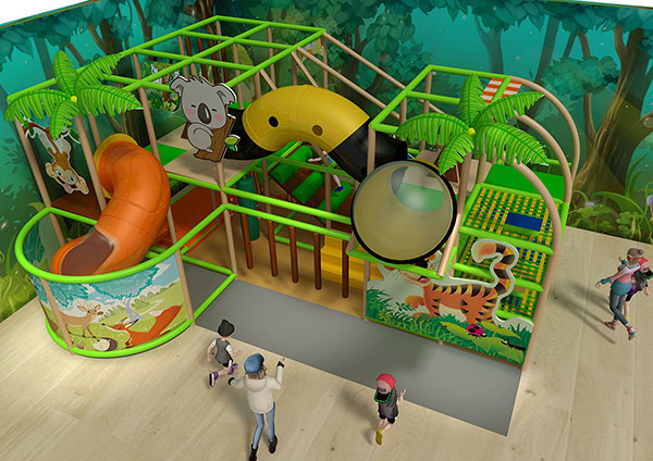 Jungle Themed 002 Style-Soft Play structure1