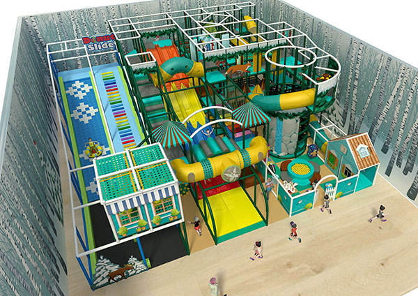 Jungle Themed 004 Style-Soft Play structure