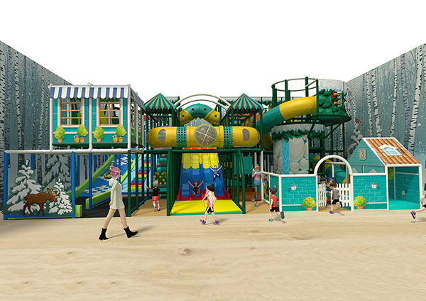 Jungle Themed 004 Style-Soft Play structure2