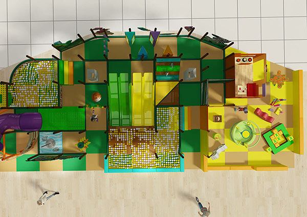 Jungle Themed 001 Style-Soft Play structure4