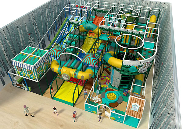 Ġungla Themed 004 Style-Soft Play structure1
