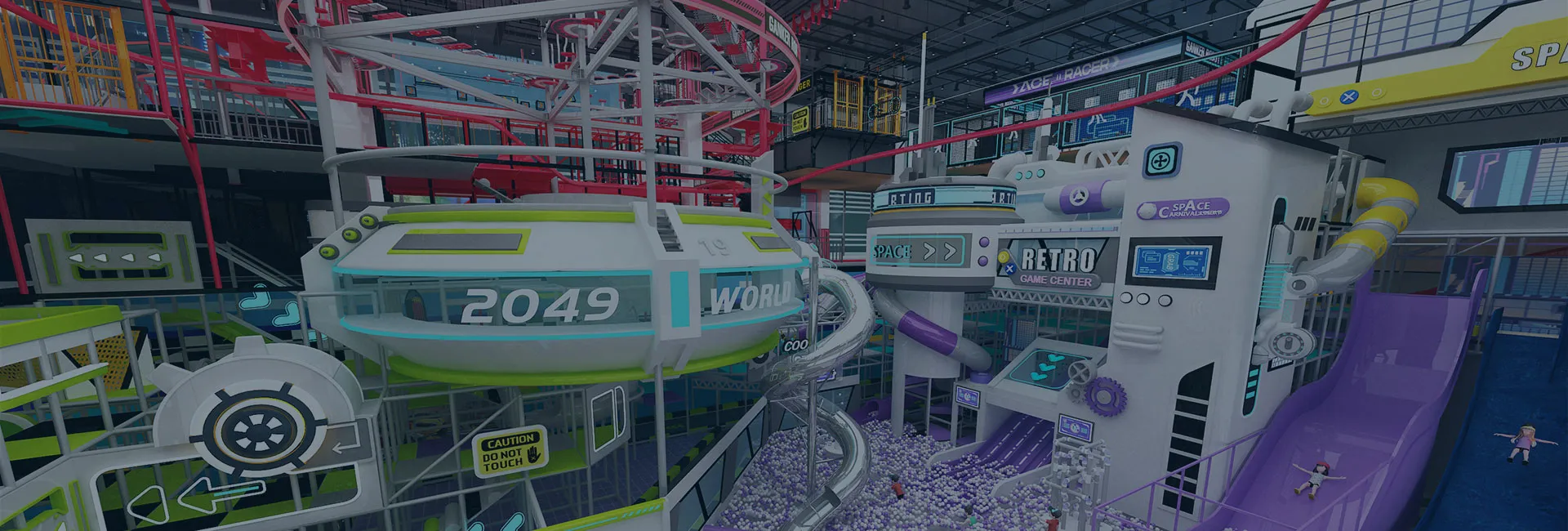 rainbow castle indoor playground