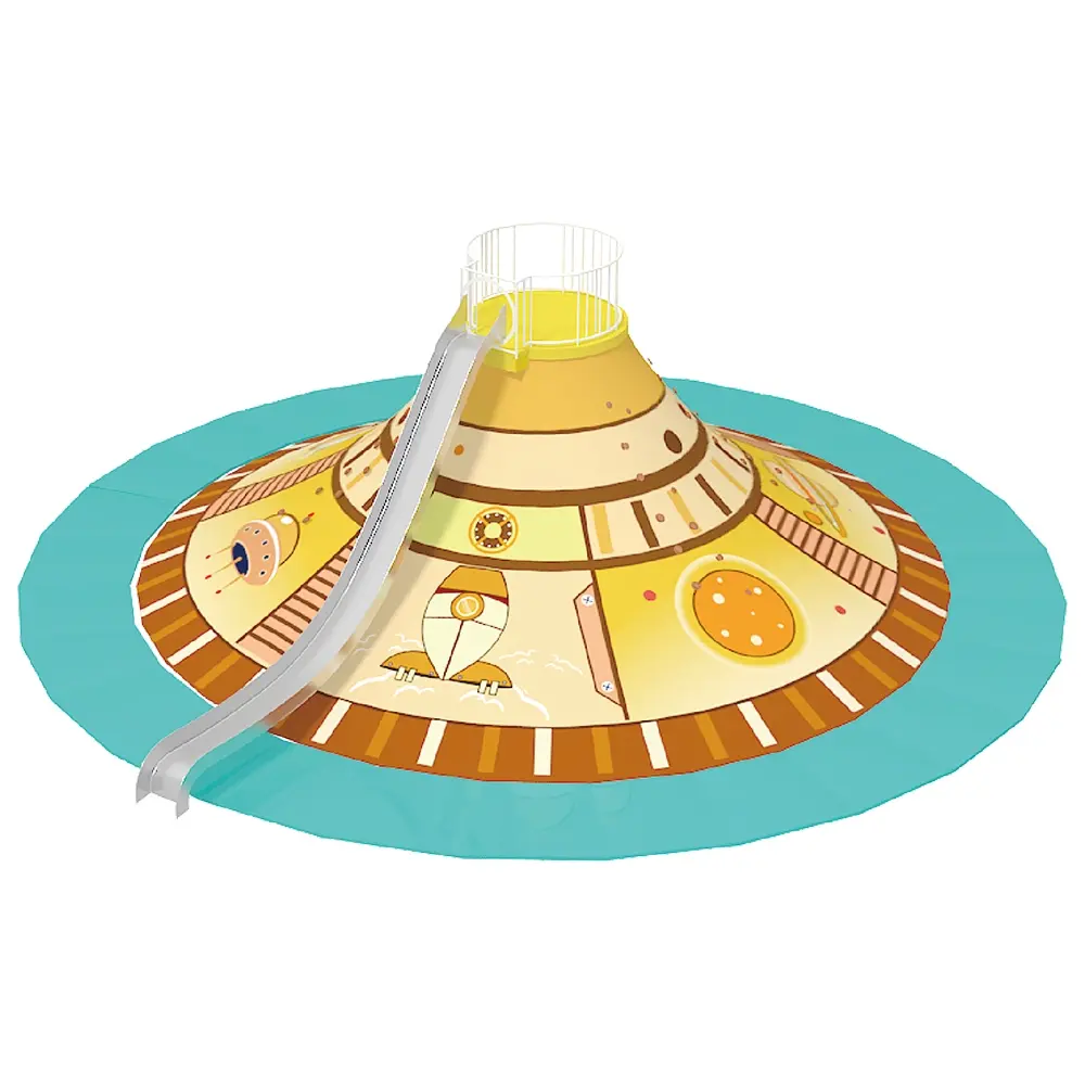 Circular volcanic slide