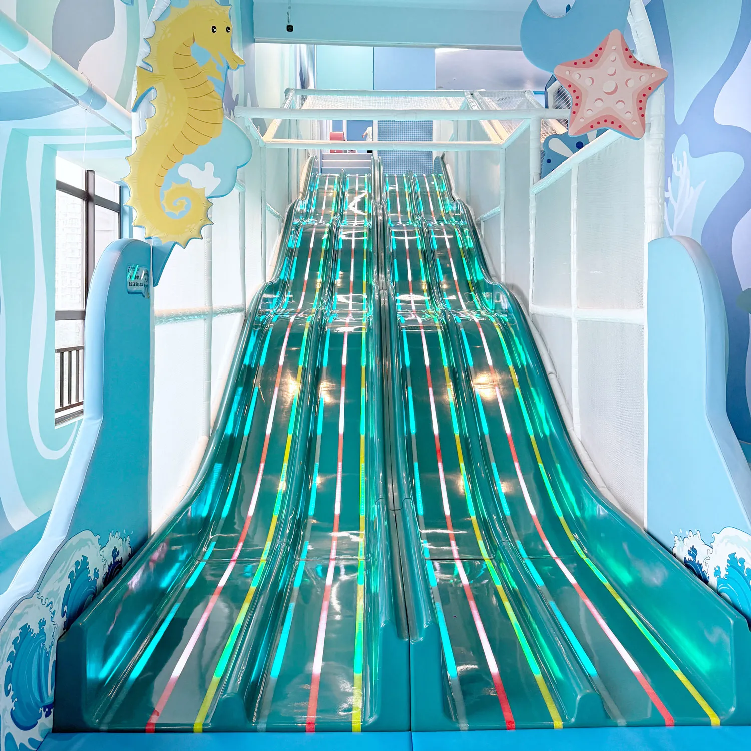 lighting fiberglass slide