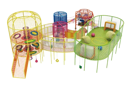 Shape rope net combination